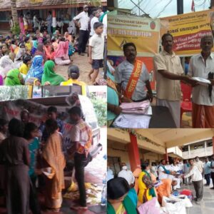 Relief work in flood affected areas of Kerala